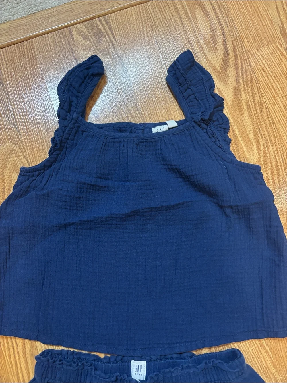 GAP Navy Two-Piece Wide-Leg Set